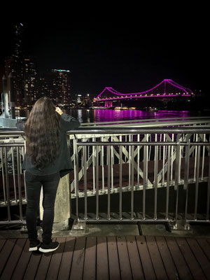 Eagle Street Pier - Sicht auf Story Bridge