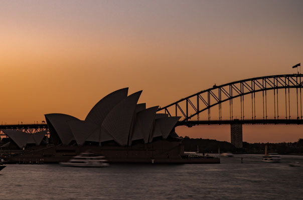 Sunset Mrs Macquaries Chair, Sydney