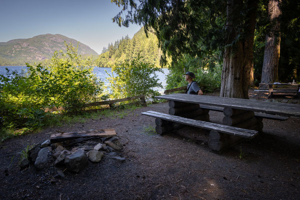von Port McNeill nach Campbell River - Robert Lake, Picknickplatz