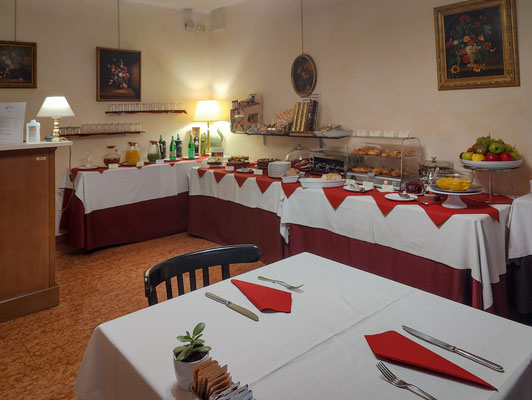 Hotel Mazzanti in Verona - im Frühstücksraum