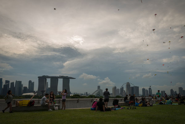 Marina Barrage - Aussicht zur City
