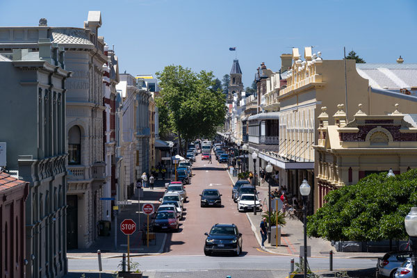 Fremantle - 'The Round House', Aussicht auf die 'High Street'