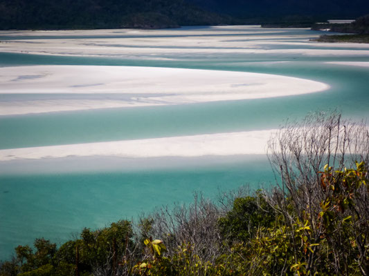 Hill Inlet, Whitsunday Island - Aussicht vom Lookout