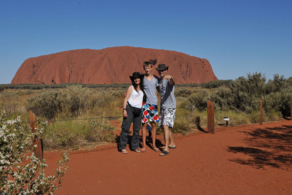 Uluru - von der Sunset Vewing Area aus - Fotoshooting