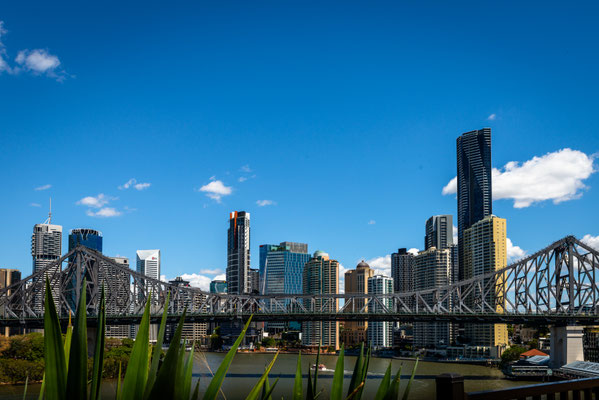 Aussicht von der Bowen Terrace aus zur City und zur Story Bridge