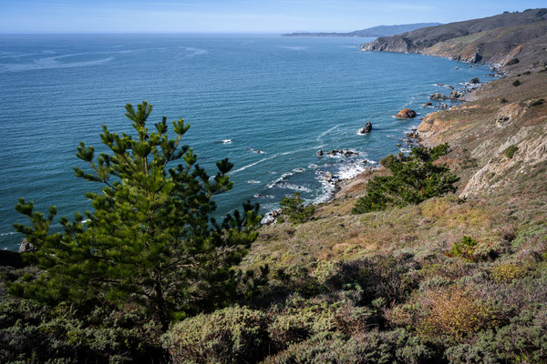 Muir Beach Overlook - Aussicht nach Norden bis Bolinas