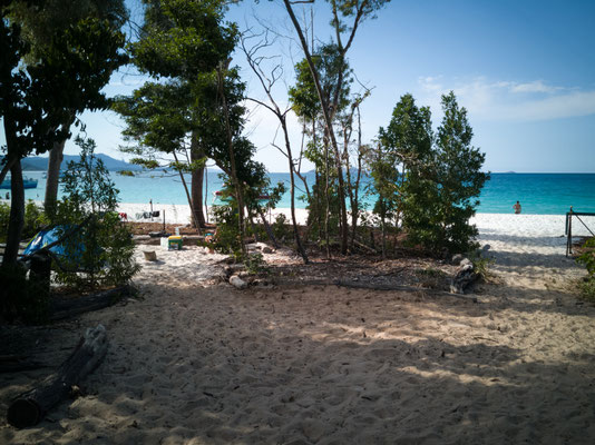 Der Nationalpark-Campingplatz am Whitehaven Beach