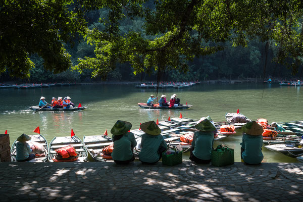 Ninh Binh - Bootstour Trang An - am 'Bootssteg'