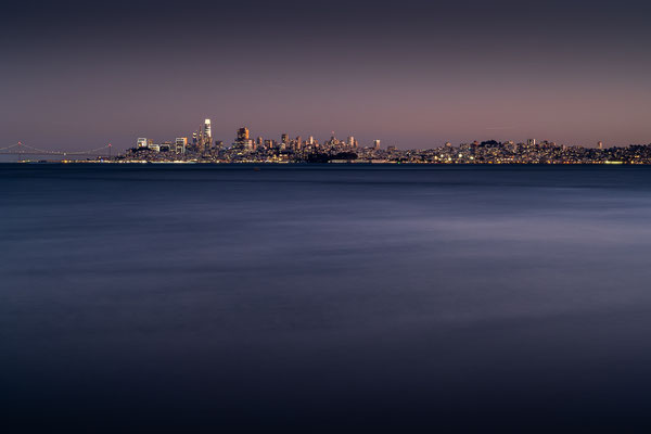 Aussicht von Sausalito rüber nach San Francisco