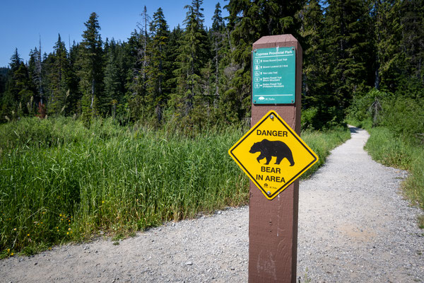 Cypress Provincial Park - Beginn Wanderung zum Bowen Lookout