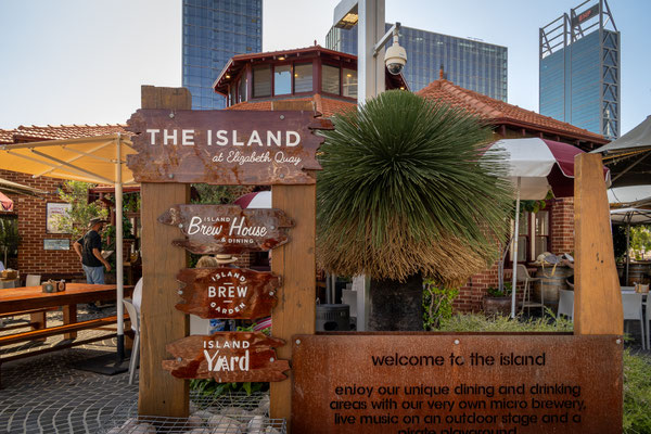 Perth - Mittagessen im 'The Island at Elizabeth Quay'