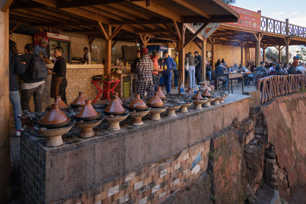 Marrakesch - Cascades d'Ouzoud - das Restaurant