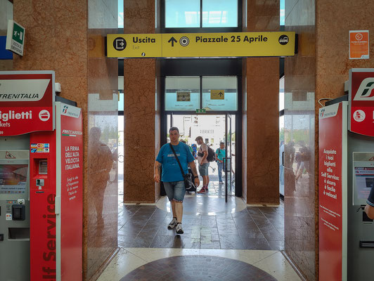 Ankunft in Verona - Bahnhof Porta Nuova