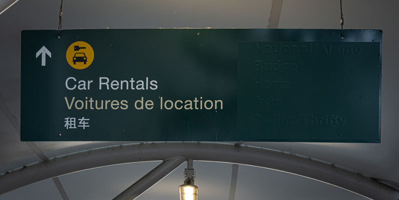 Car Rental am Flughafen Vancouver