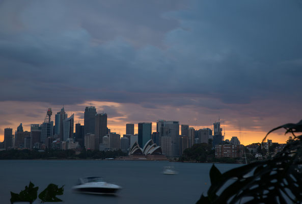 Cremorne Point, Sydney - ein Gewitter zieht auf