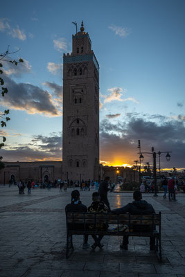 Marrakesch - Koutoubia Moschee (Al Koutoubia Plaza Square)