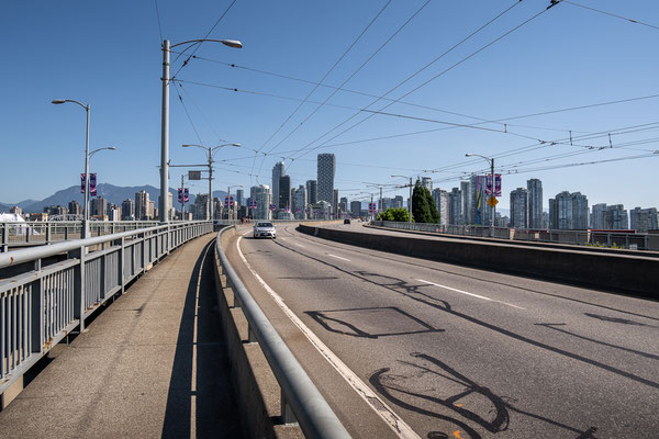 Granville Bridge - Sicht Richtung Downtown