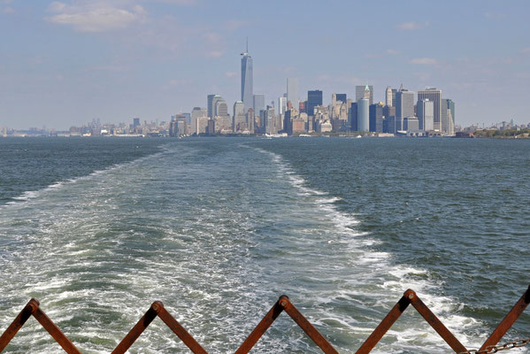Skyline von der Staten Island Ferry aus