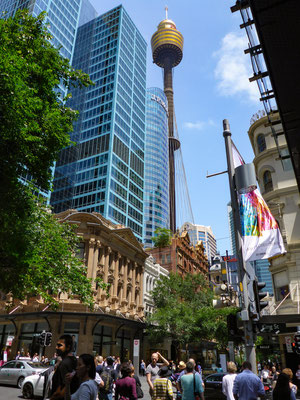 Pitt Street mit Sydney Tower