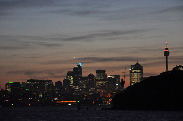 Rückfahrt mit der Fähre von Manly nach Circular Quay