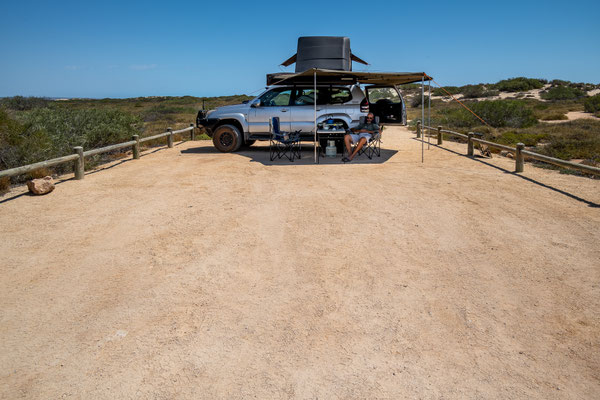 Cape Range Nationalpark - Osprey Bay Campground - unser Stellplatz