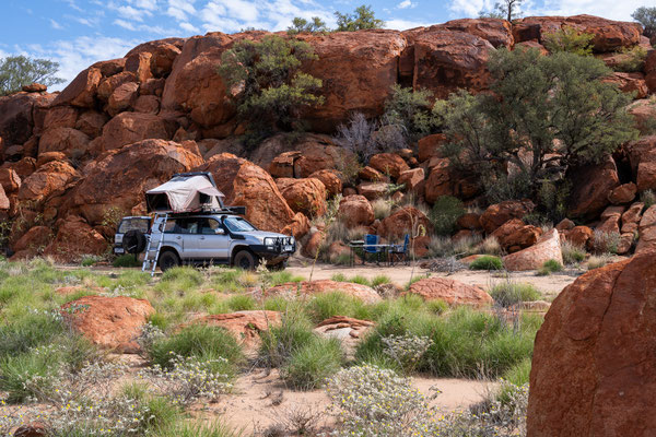 'In the Rocks' Free Camp , Pilbara - unser Nachtlager