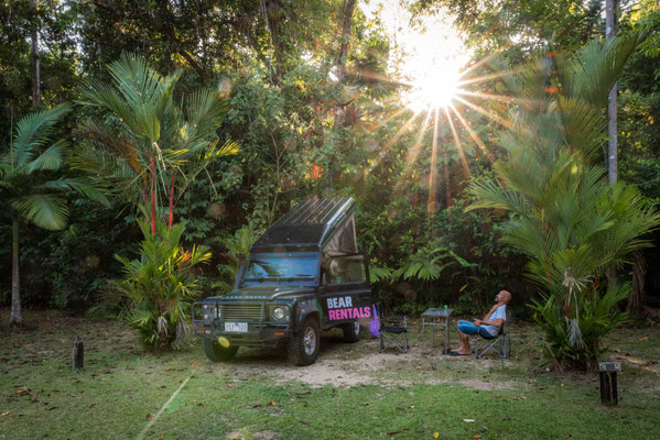Lync Haven Rainforest Retreat, Daintree National Park - unsere Campingparzelle