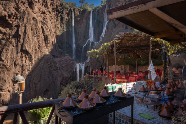 Marrakesch - Cascades d'Ouzoud - das Restaurant