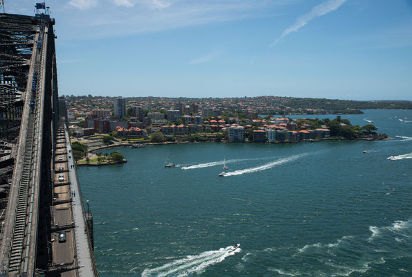Aussicht vom Pylon Lookout auf Kirribilli