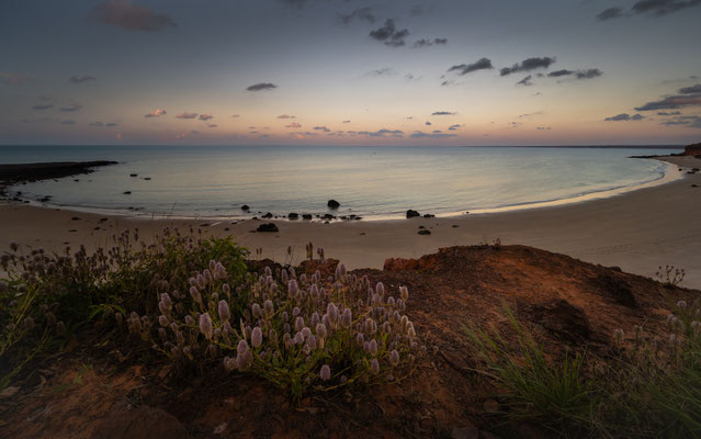 Pender Bay, Dampier Peninsula - Sonnenuntergang, Aussicht vom Campingspot