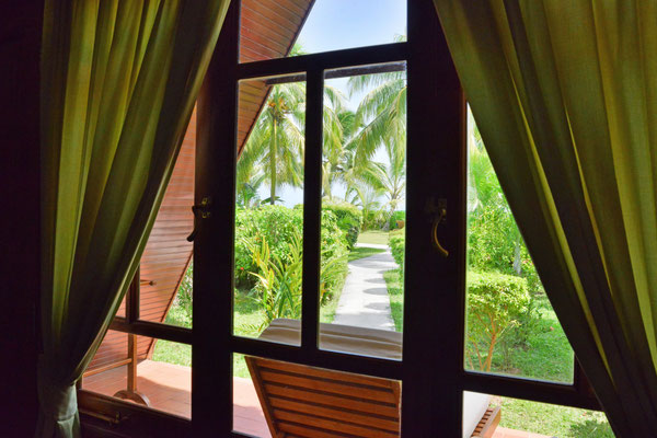 Ausblick von unserem Beach-Chalet