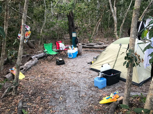Der Nationalpark-Campingplatz am Whitehaven Beach - unser Platz!