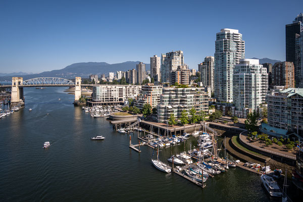 Granville Bridge - Sicht nach Hornby und Downtown
