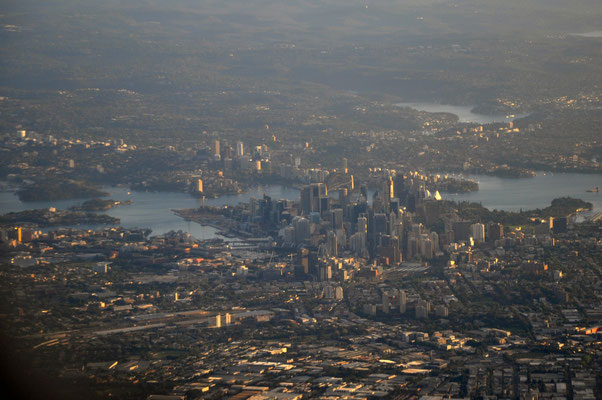 Sydney aus dem Flugzeug