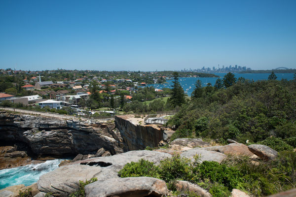 Watsons Bay aus der Sicht vom The Gap Heritage Trail