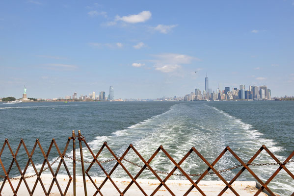Skyline von der Staten Island Ferry aus