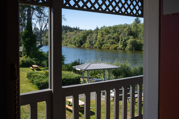 Campbell River Lodge - Aussicht von der Veranda