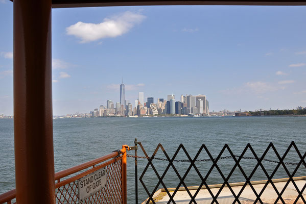 Skyline von der Staten Island Ferry aus