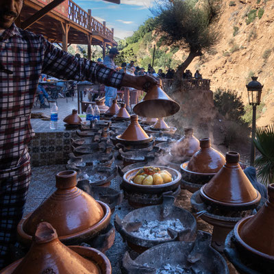 Marrakesch - Cascades d'Ouzoud - das Restaurant