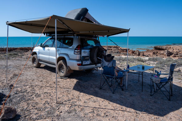 Cape Keraudren Cliff Campground - unser Platz