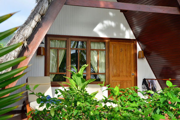 Unser Beach-Chalet in der 'La Digue Island Lodge'