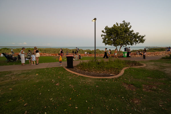 Broome - Night Market mit Aussicht über die Roebuck Bay