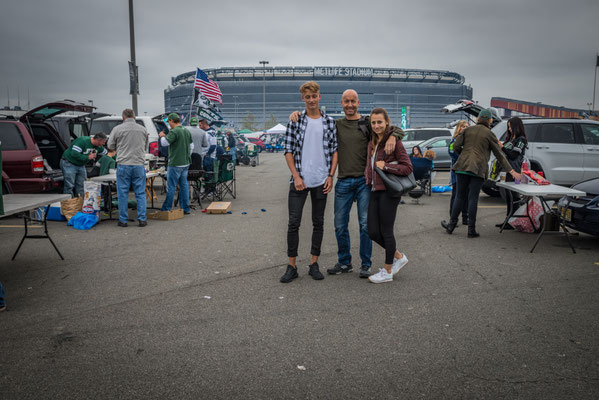 beim Metlife Stadium, New Jersey - Parkplatz-Party