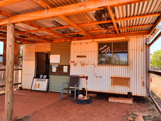 Pender Bay, Dampier Peninsula - der Campground 'Pender Bay Escape' - das Office