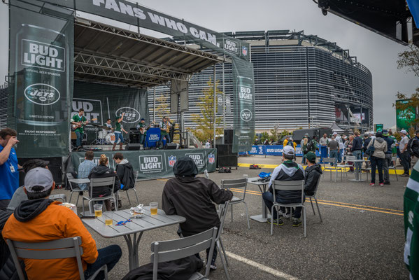 beim Metlife Stadium, New Jersey - Parkplatz-Party