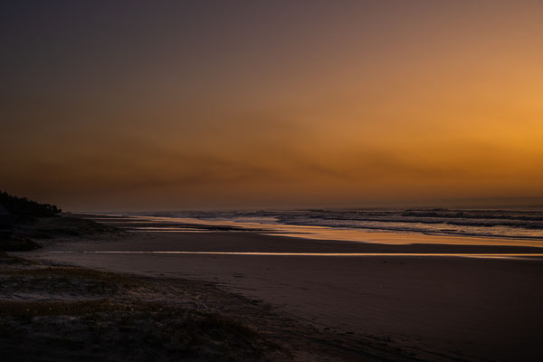 Fraser Island, Camping Zone 4 - warten auf den Sonnenaufgang