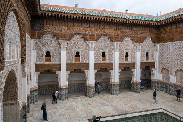 Medersa Ben Youssef / Koranschule - Aussicht aus dem kleinen Fensterchen einer der vielen Kammern