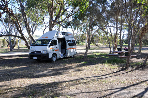 Camping bei der Discovery Lagoon