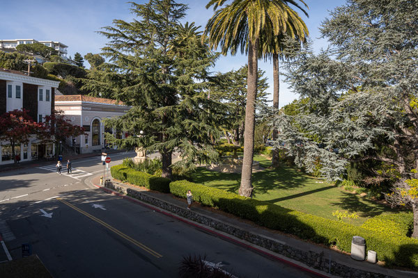 Sausalito - Vina del Mar Park aus dem Fenster des Sausalito Hotel & Suites