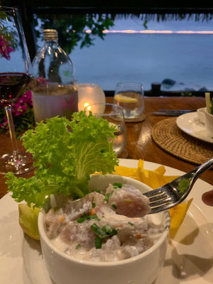Pacific Resort, Aitutaki - Restaurant Rapae Bay - Geburtstagsessen